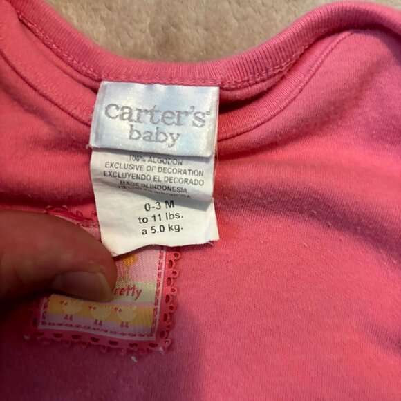 Carter’s & Small Wonders Baby Girls Outfit Set | 0–3M Pink Gowns & Cupcake Foote - Picture 6 of 11